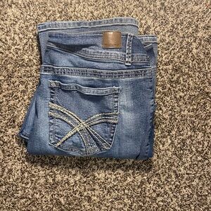 Wallflower Classic Blue Denim Jeans with Stitch Detail